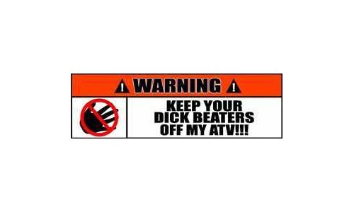 Warning sign stickers keep - warning,